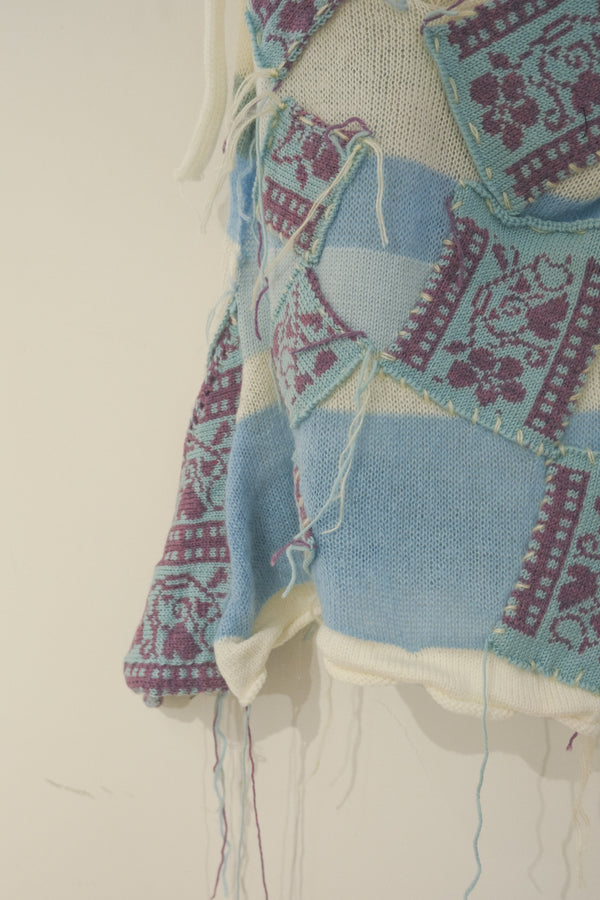 Sky Knit Bustier (Blue)