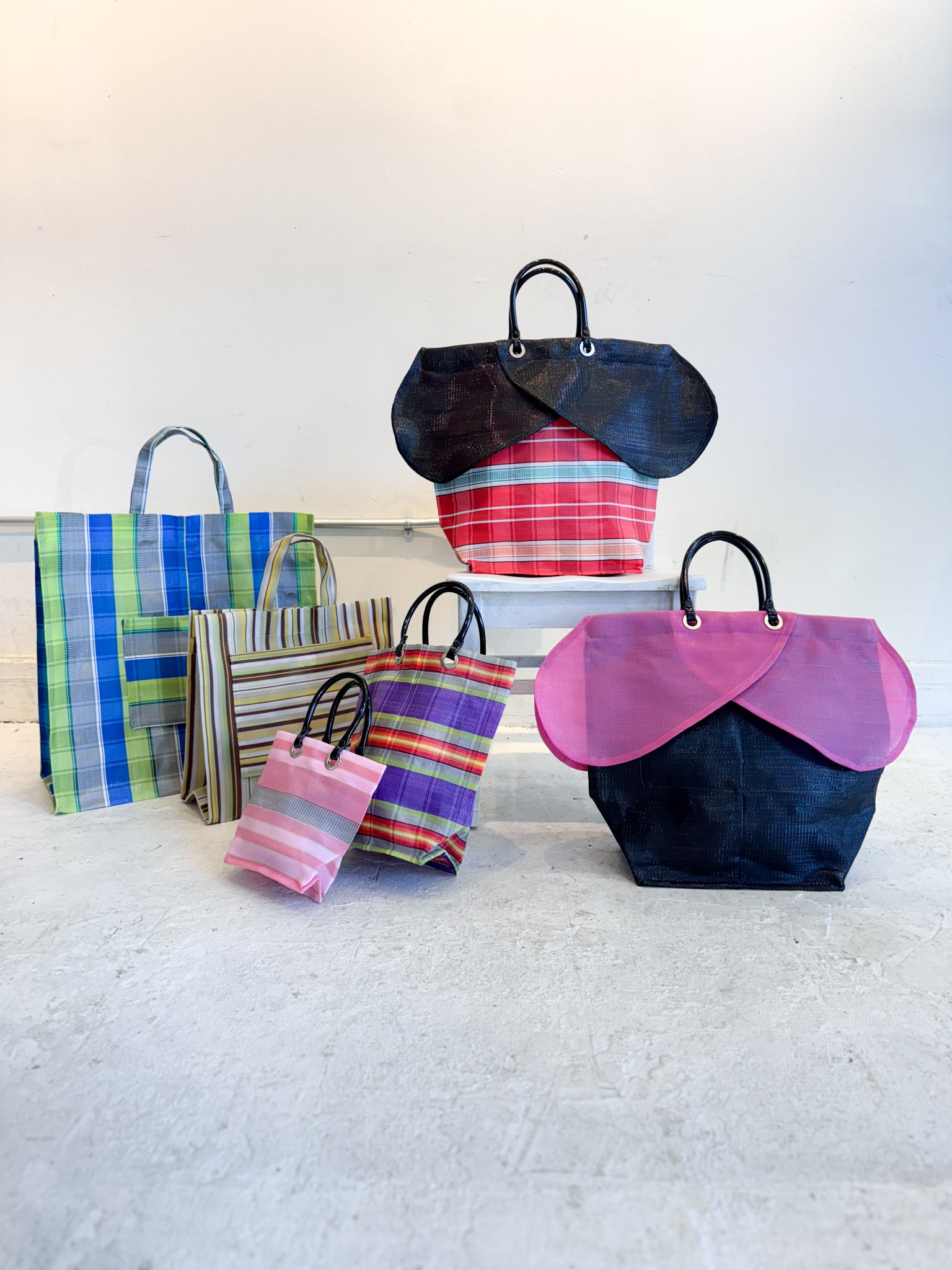 Small Travel Bag (Green Stripe)