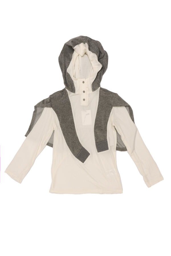 Sweater On Shoulder Shirt