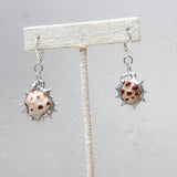 Spikey Round Shell Earrings