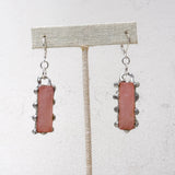 Studded Rose Quartz Earrings