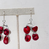 Red Coral Earrings