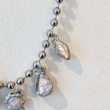 5 Charm Necklace (Mixed Pearls)