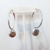 Hoops with Pearls (Dark)