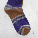Kasuri Socks (Purple)