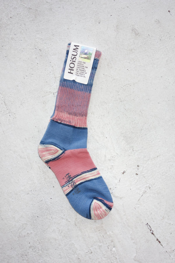 Kasuri Socks (Pink)