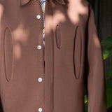 Scuba Multi-Pocket Suit Jacket (Brown)