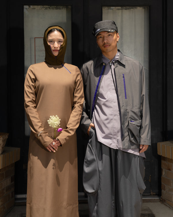 Merino Half Zip Hoodie L/S (Olive)