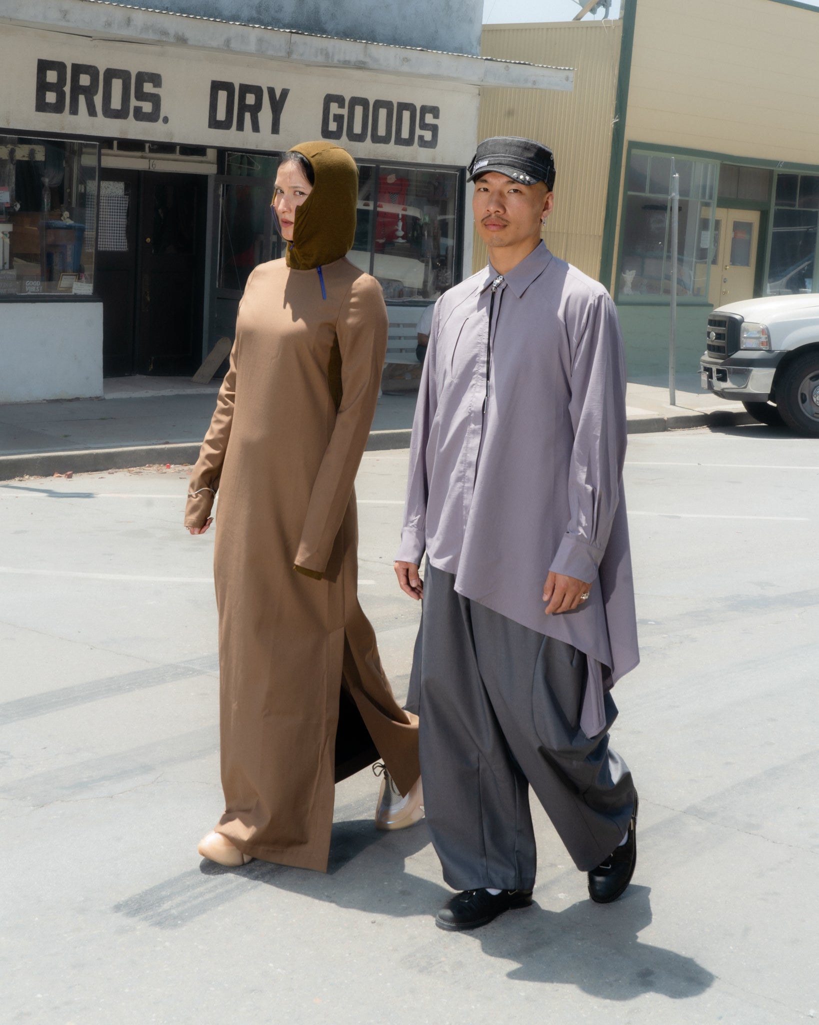 One Piece Suit Dress (Brown)