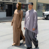 Asymmetrical Drape Airism Shirt