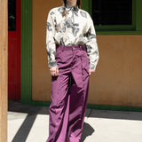 Outdoor Waterproof Casual Straight Pants (Purple)