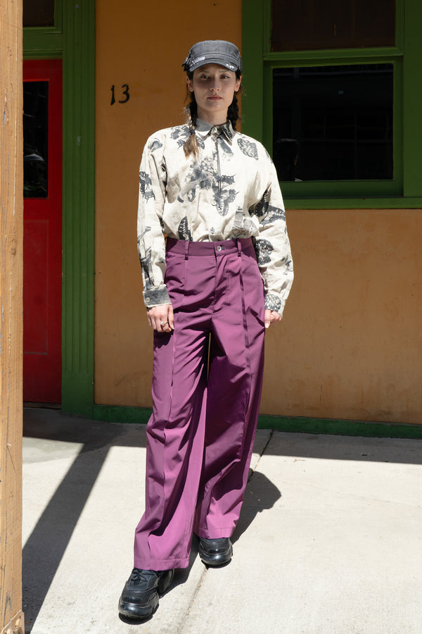 Outdoor Waterproof Casual Straight Pants (Purple)