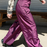 Outdoor Waterproof Casual Straight Pants (Purple)