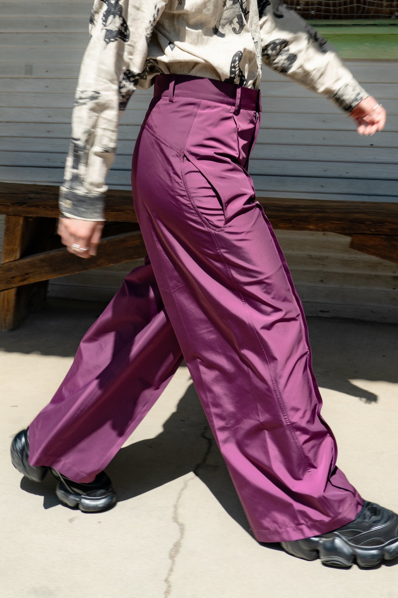 Outdoor Waterproof Casual Straight Pants (Purple)