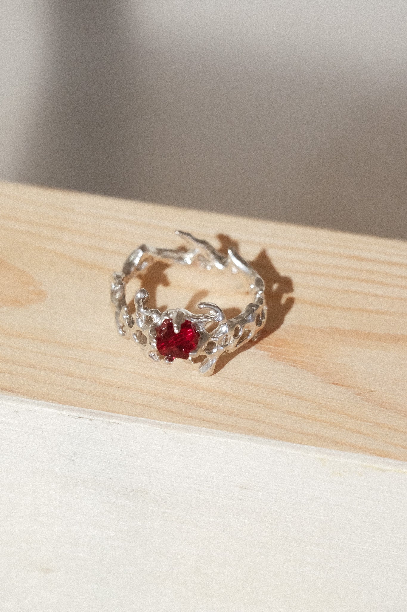 Torrent Ring (Red Garnet)