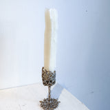 White Bronze Candle Holder