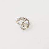 Rainbow Moonstone Curly Ring