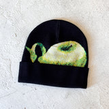 Mohair Jacquard Beanie (Apple Peel)