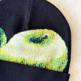 Mohair Jacquard Beanie (Apple Peel)