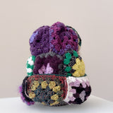 38 Crochet Granny Beanie (Purple)