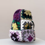 38 Crochet Granny Beanie (Purple)