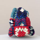 42 Crochet Granny Beanie (Teal/Red)