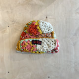 13 Crochet Granny Beanie (Jade/Gold)