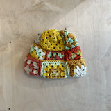 13 Crochet Granny Beanie (Jade/Gold)