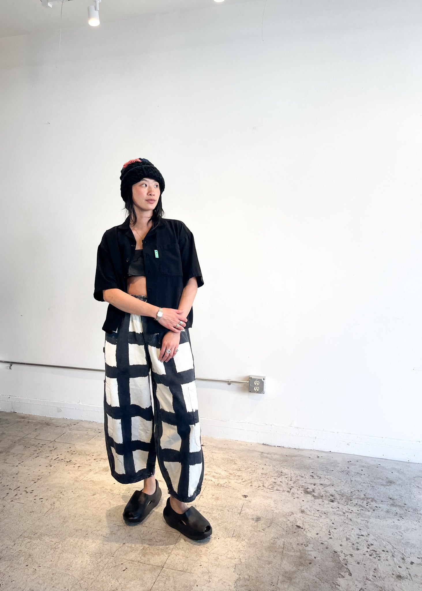 Chef Pant (Licorice Check)