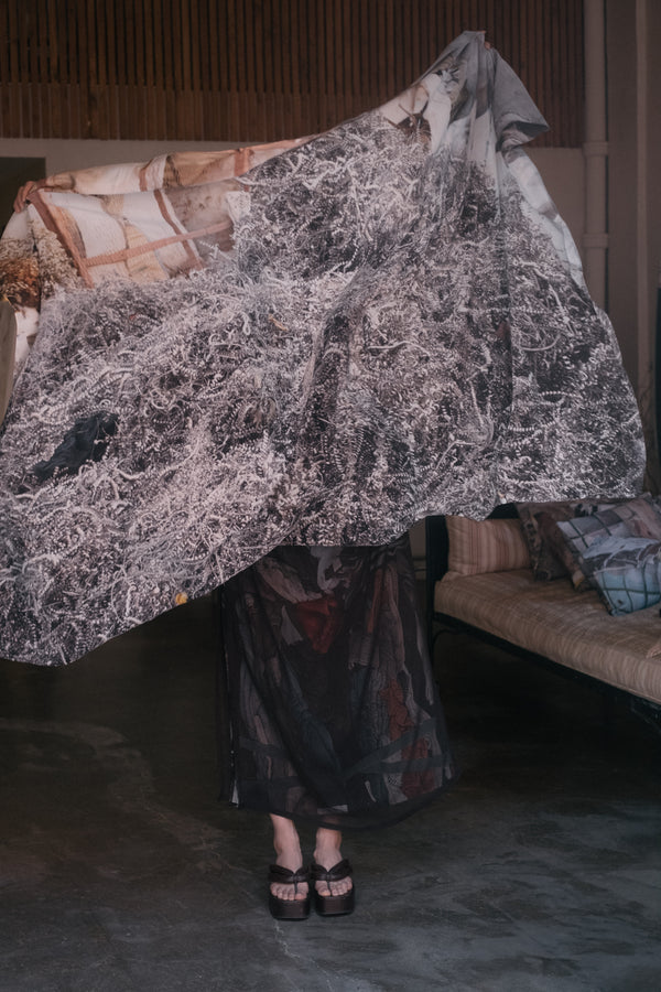 Sharjah Metal Scrap Silk Hanging