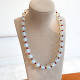 Tobiko2 Necklace (Opalite & Carnelian)