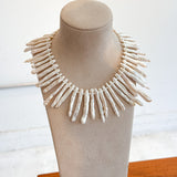 Nymph Choker (White Biwa Pearl)