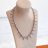 Persephone (Silver Biwa Pearl & Hematite)