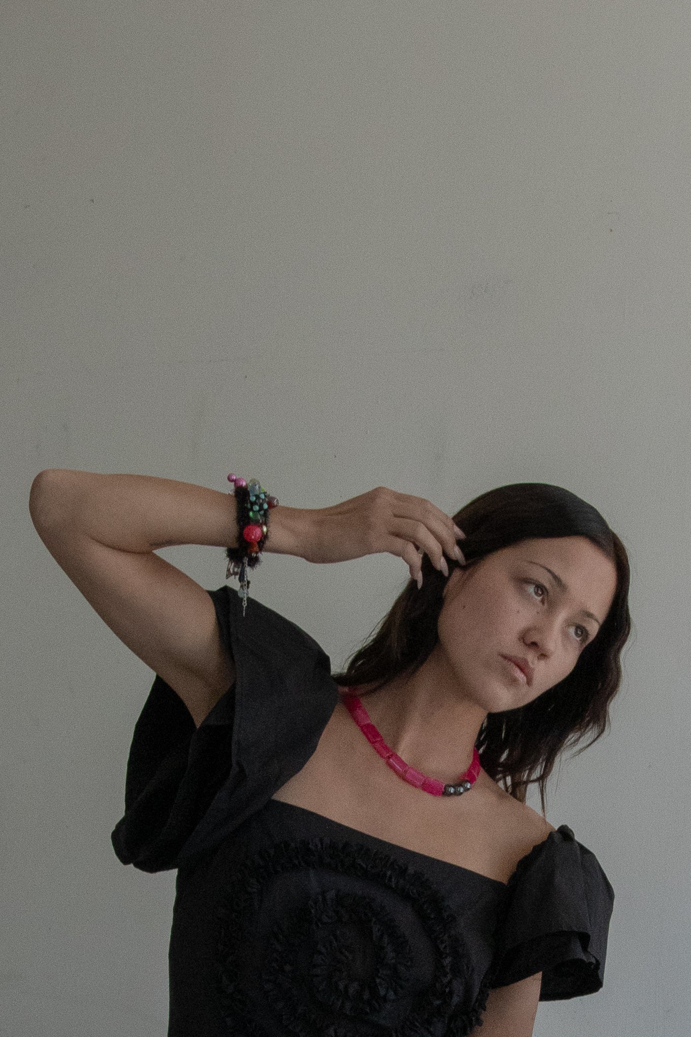 Spiral Ruffle Dress (Onyx)