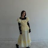 Spiral Ruffle Dress (Butter)