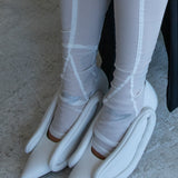 "LADY" High Heels (White)