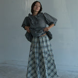 Peak Skirt (Ecru Plaid)