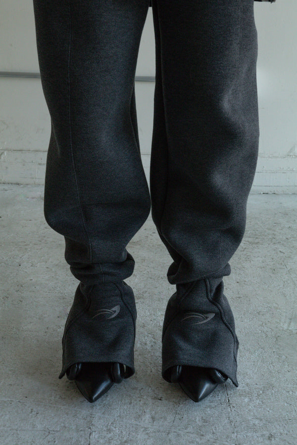 Double Jersey Stirrup Trousers (Grey)