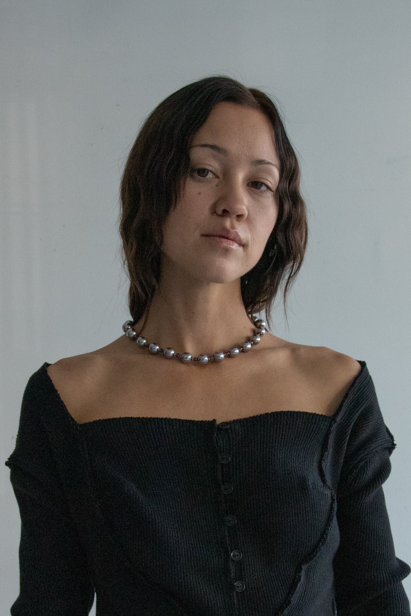 Fish Eggs Necklace (Amethyst)