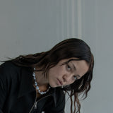 Dolphin Tears Necklace (Silver Baroque Pearls)