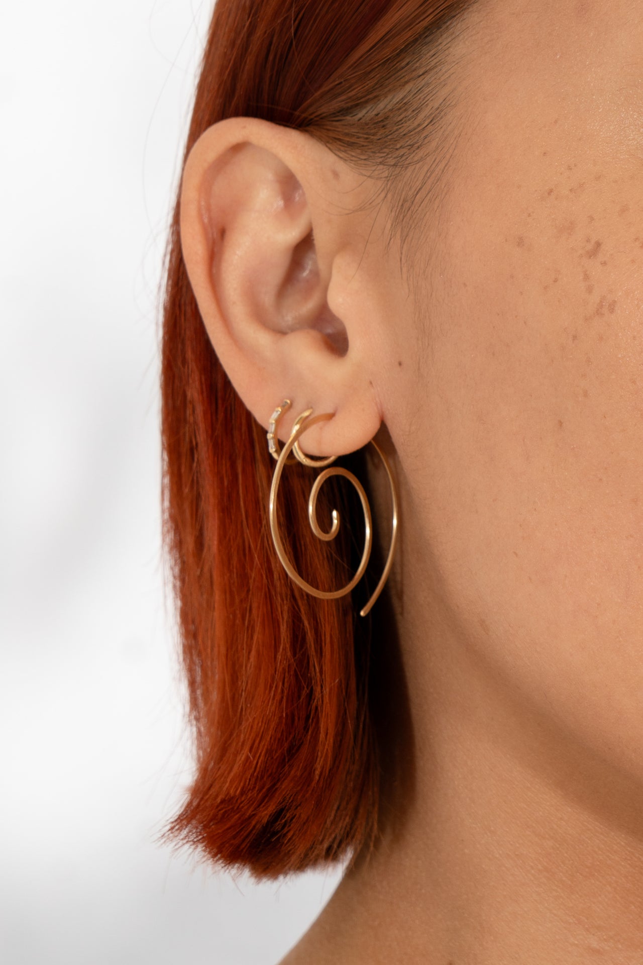Spiral Earrings (14k Goldfill)