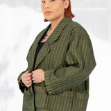 Smock Box Jacket (Moss Denim)