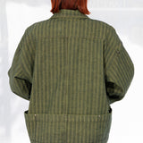 Smock Box Jacket (Moss Denim)