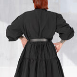 Utility Wrap Dress (Onyx)