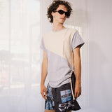 No. 111 Short Sleeve Knit T-Shirt (Heather Grey)