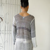 Big Heart Knit Jumper (Gray/Red)