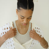Braid Knitted Top (Ivory)