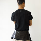 Patch Pocket Leather Belt (Black)