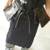 Patch Pocket Leather Belt (Black)