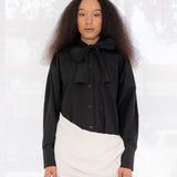 Big Bowtie Button Front Shirt